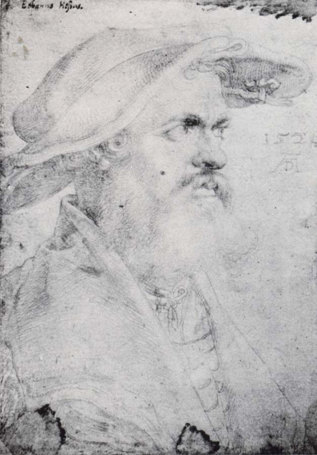 Albrecht Durer Eobanus Hesse with the monogram of the artist